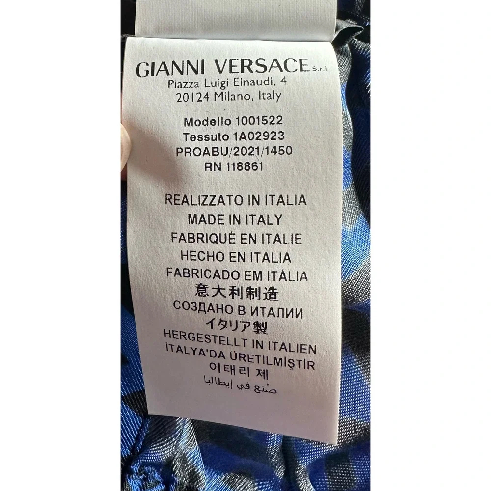 Versace geometric-print silk Pajama Shorts Size 3 US XS New with tags